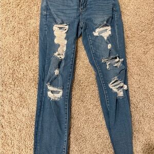 Distressed American Eagle Jeans